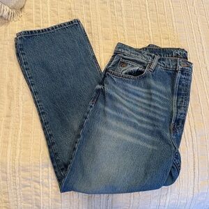 Etica Josie High Rise Cropped Blue Women's Jeans - size 30